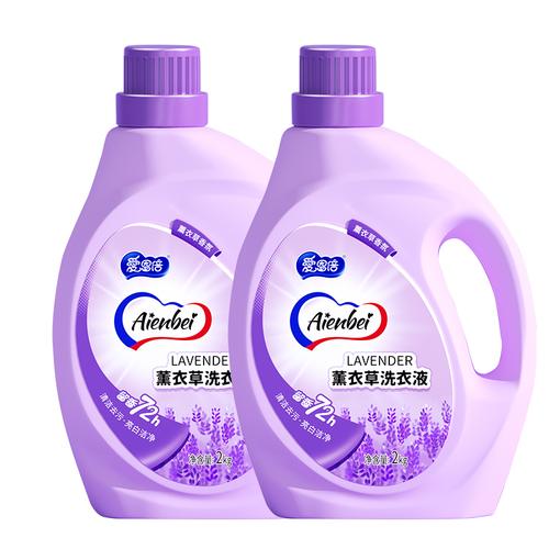 爱恩倍薰衣草植物精华婴儿洗衣液2l2桶装